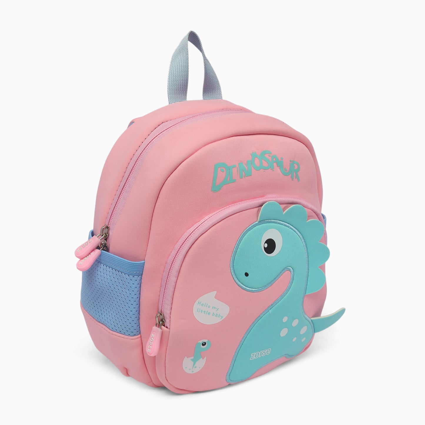 ZORSE 3D dinosaur backpack for kindergarten kids soft,comfortable and premium in quality (light pink) - Kidspark