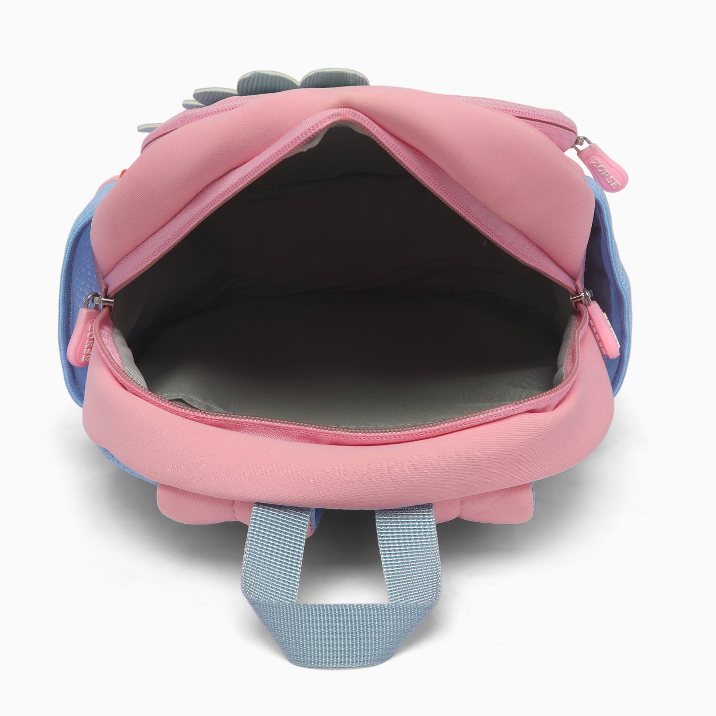 ZORSE 3D dinosaur backpack for kindergarten kids soft,comfortable and premium in quality (light pink) - Kidspark