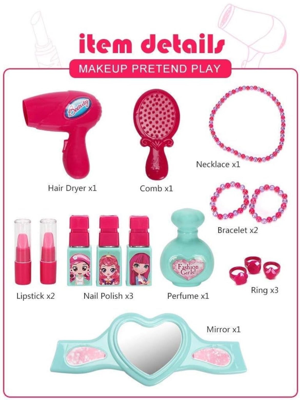 Pretend play- beauty set - Kidspark