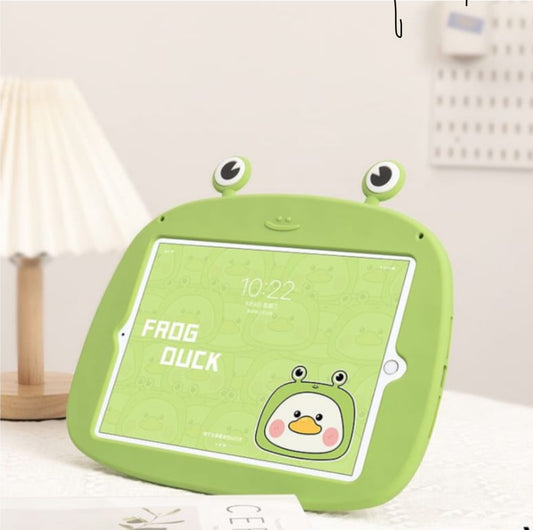 Quirky frog duck iPad case with table stand (case) - Kidspark