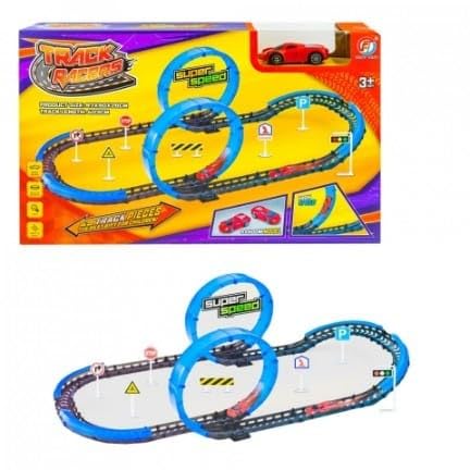 Track racers deluxe racing car set