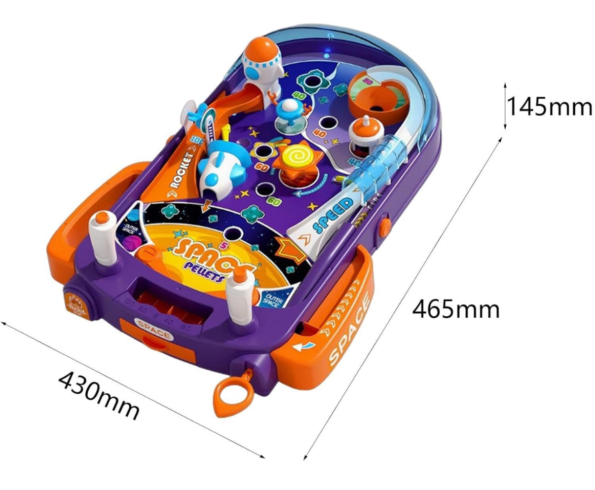 Kids Interactive Pinball Game for Home Use with Marbles, with Light - Kidspark