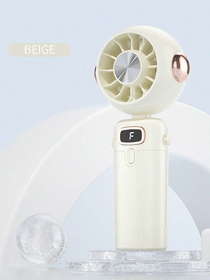 2-In-1 Folding Desktop And Handheld Fan, 1200mAh Rechargeable Battery, 3-Speed Adjustable Wind, type c charging - Kidspark