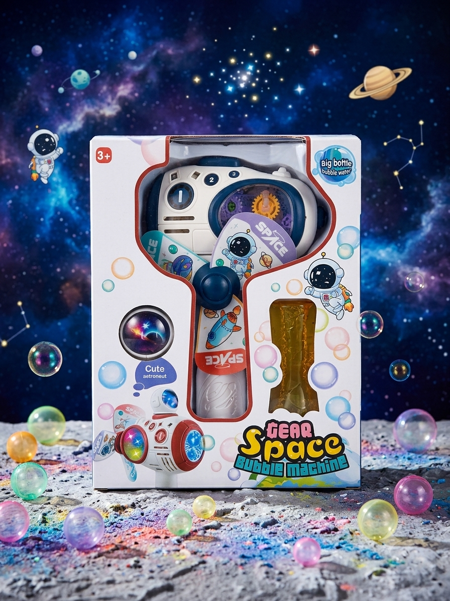 Space gear bubble machine
