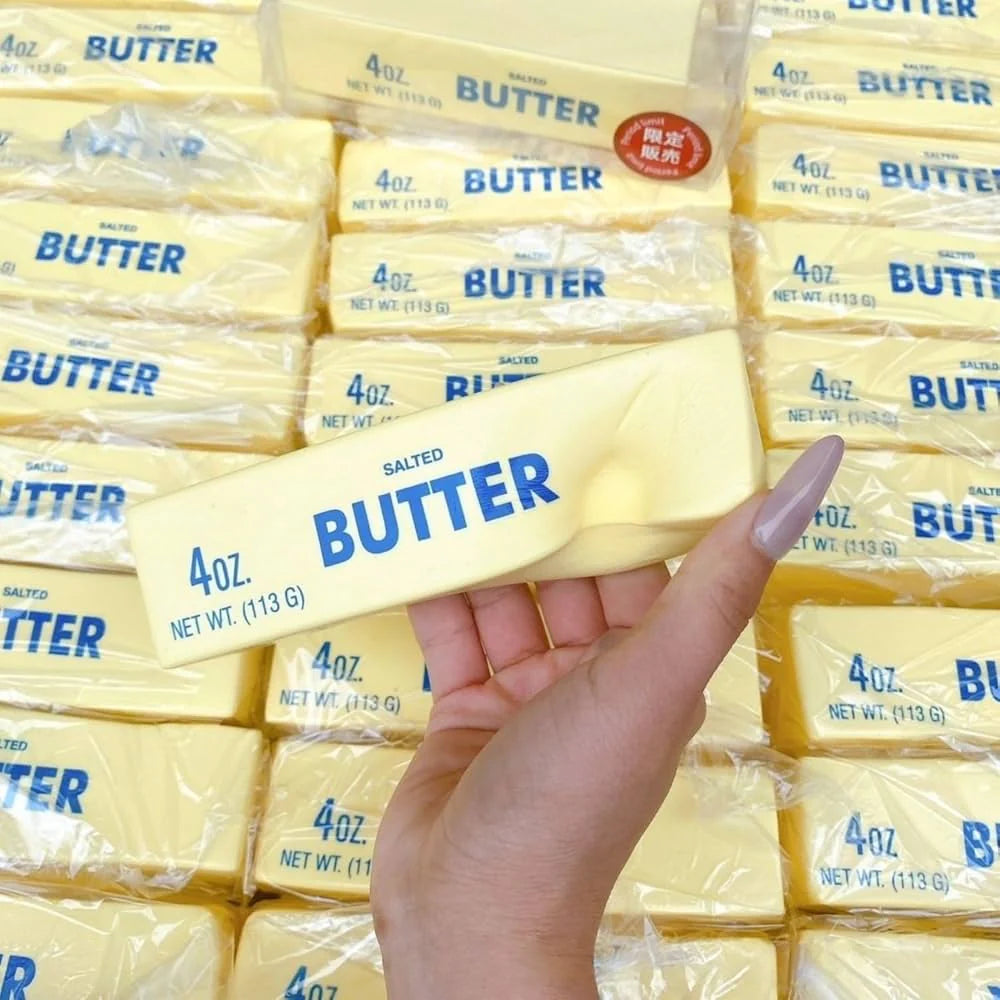 Realistic radio active butter squishy toy