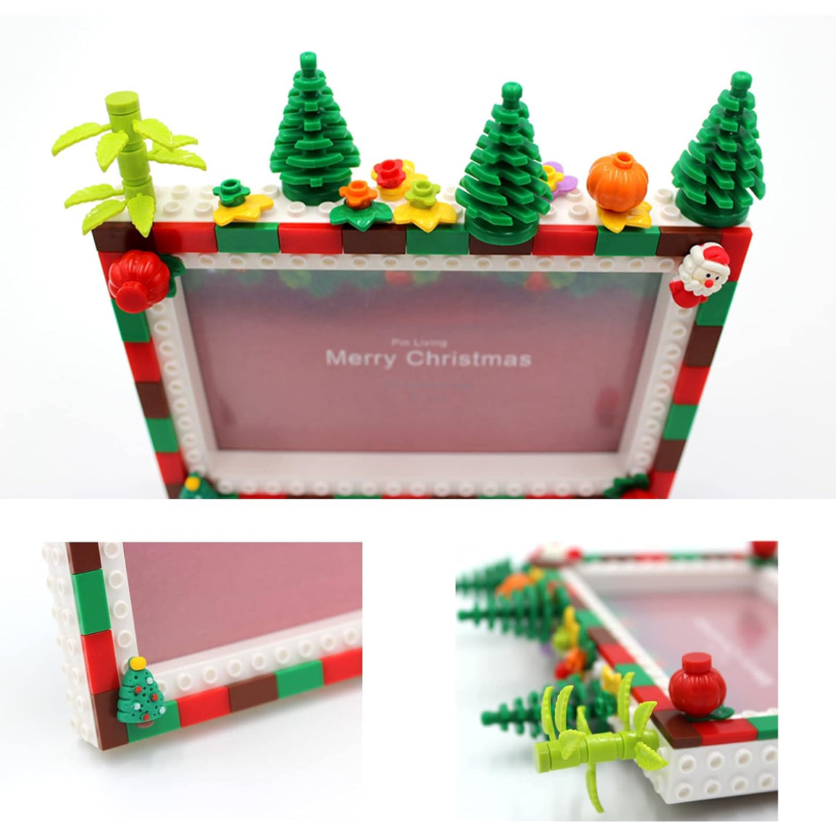 Building blocks DIY lovely Christmas photo frame! ( 4’ X 6’ )