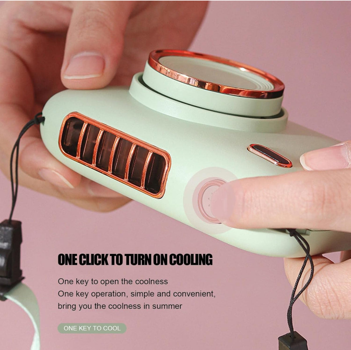 Portable Neck Fan - Hands-Free Personal Fan USB Rechargeable,3 Wind Speed