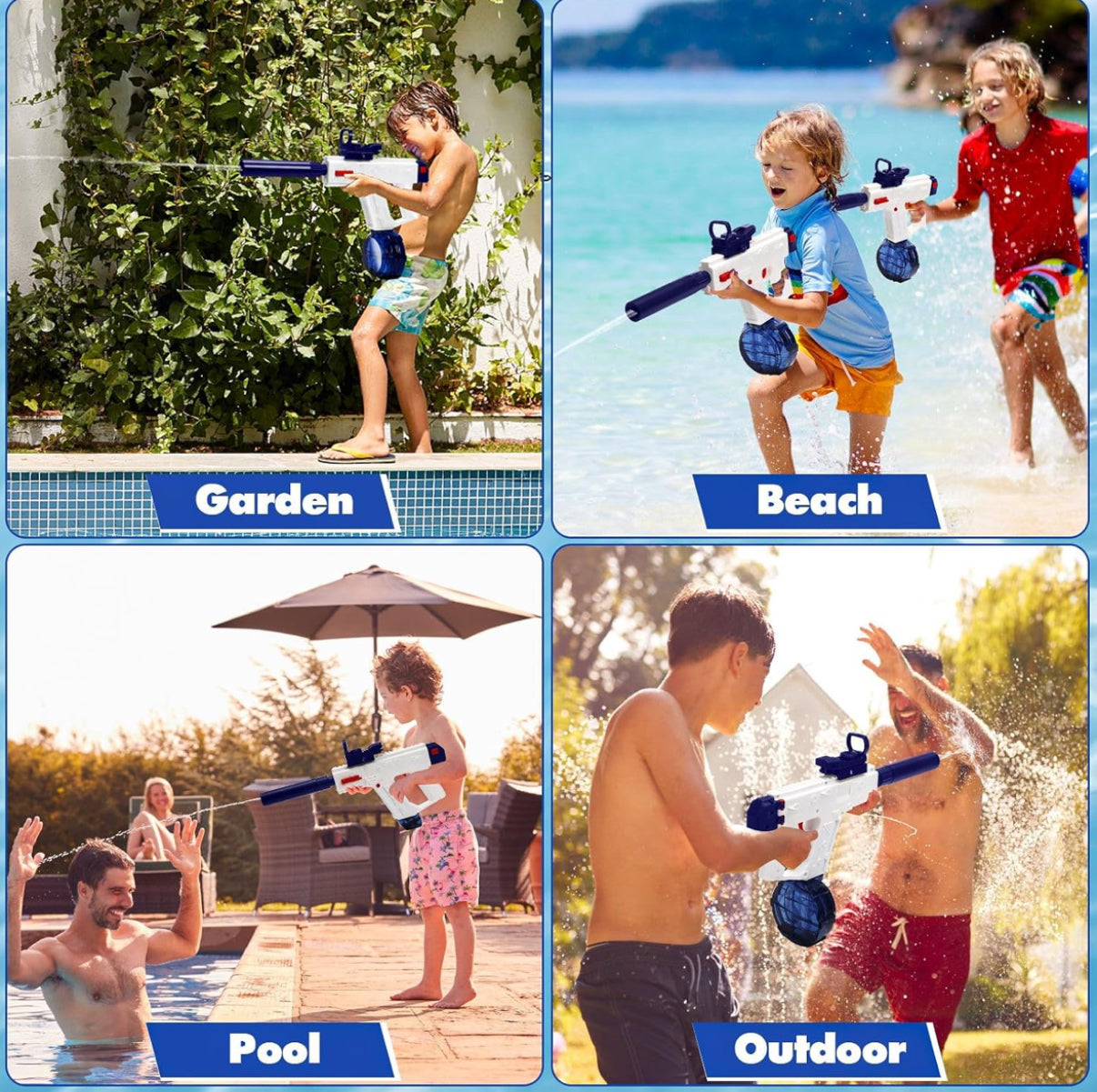 Water Arms - Vector electronic water gun | 20-32 ft range - Kidspark