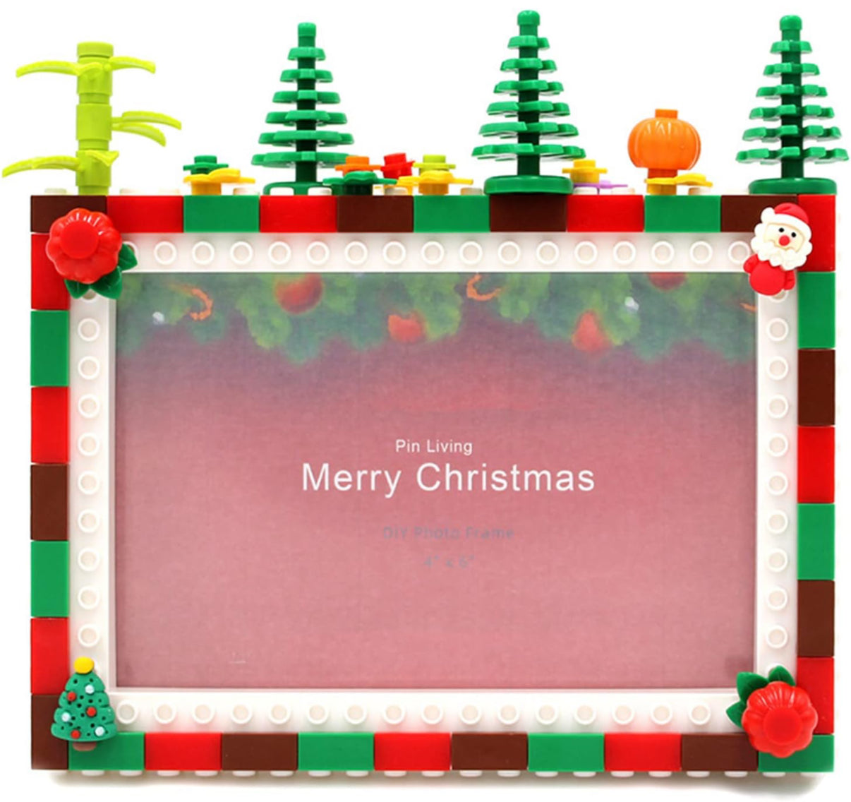 Building blocks DIY lovely Christmas photo frame! ( 4’ X 6’ )