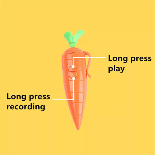 Carrot Recorder Pen Toy Cute Ballpoint Pen Recording Pen 1ml - Kidspark