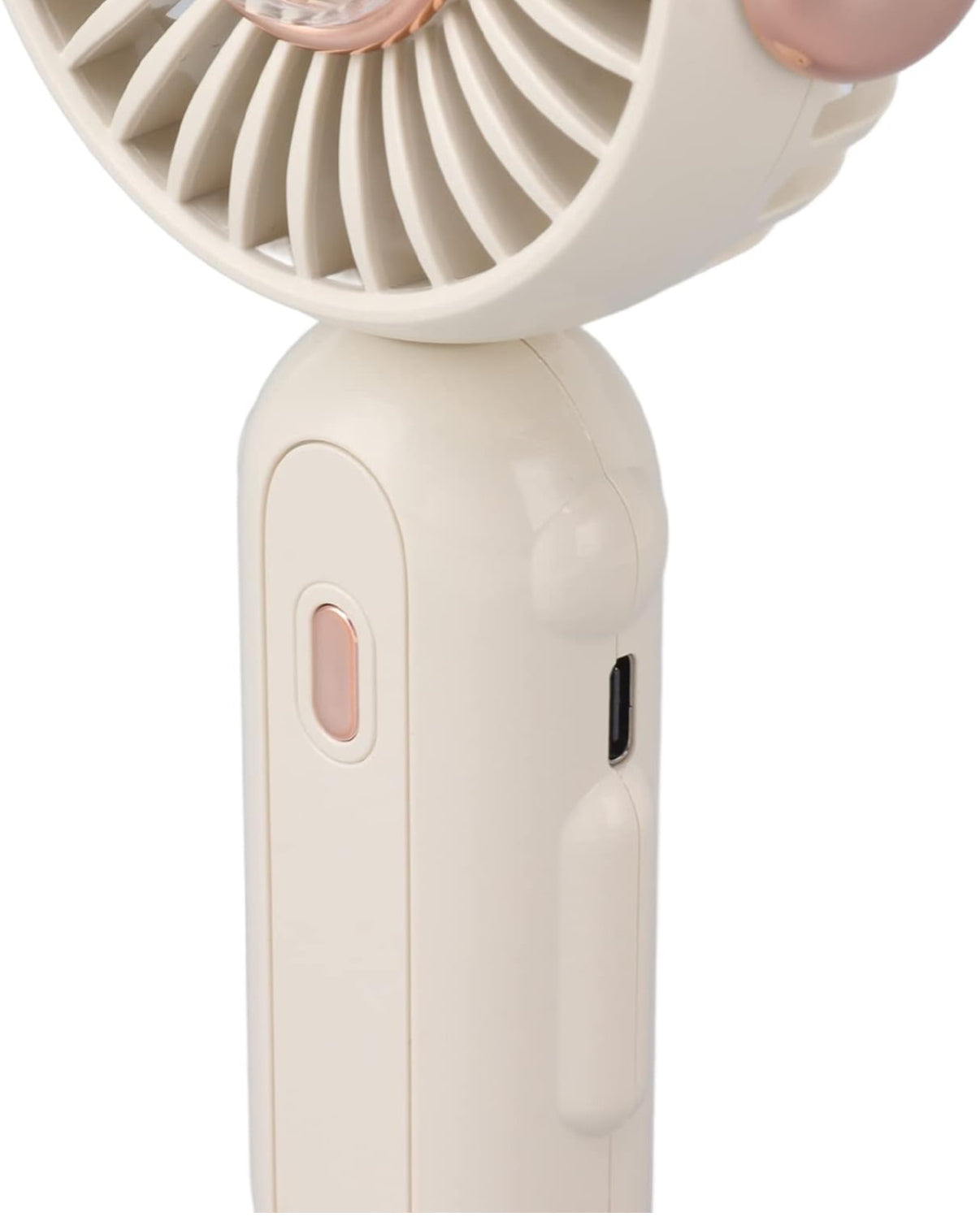 Foldable Mini Handheld Fan for Summer, Cute duck USB Rechargeable 900mAh Handheld Turbine Fan, Low Noise Desktop Cooling Fan