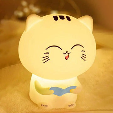 Cute cat silicone premium quality night lamp - Kidspark