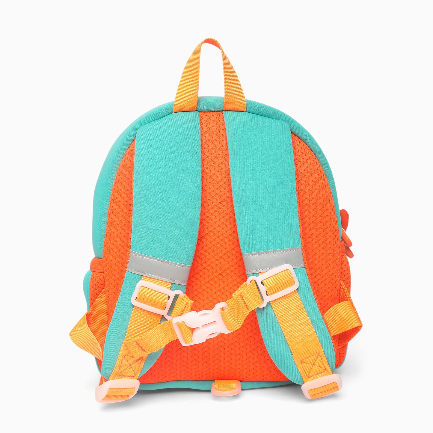 ZORSE Dino Premium Quality 3D dual zip Backpack for kindergarten kids small size (orange) - Kidspark