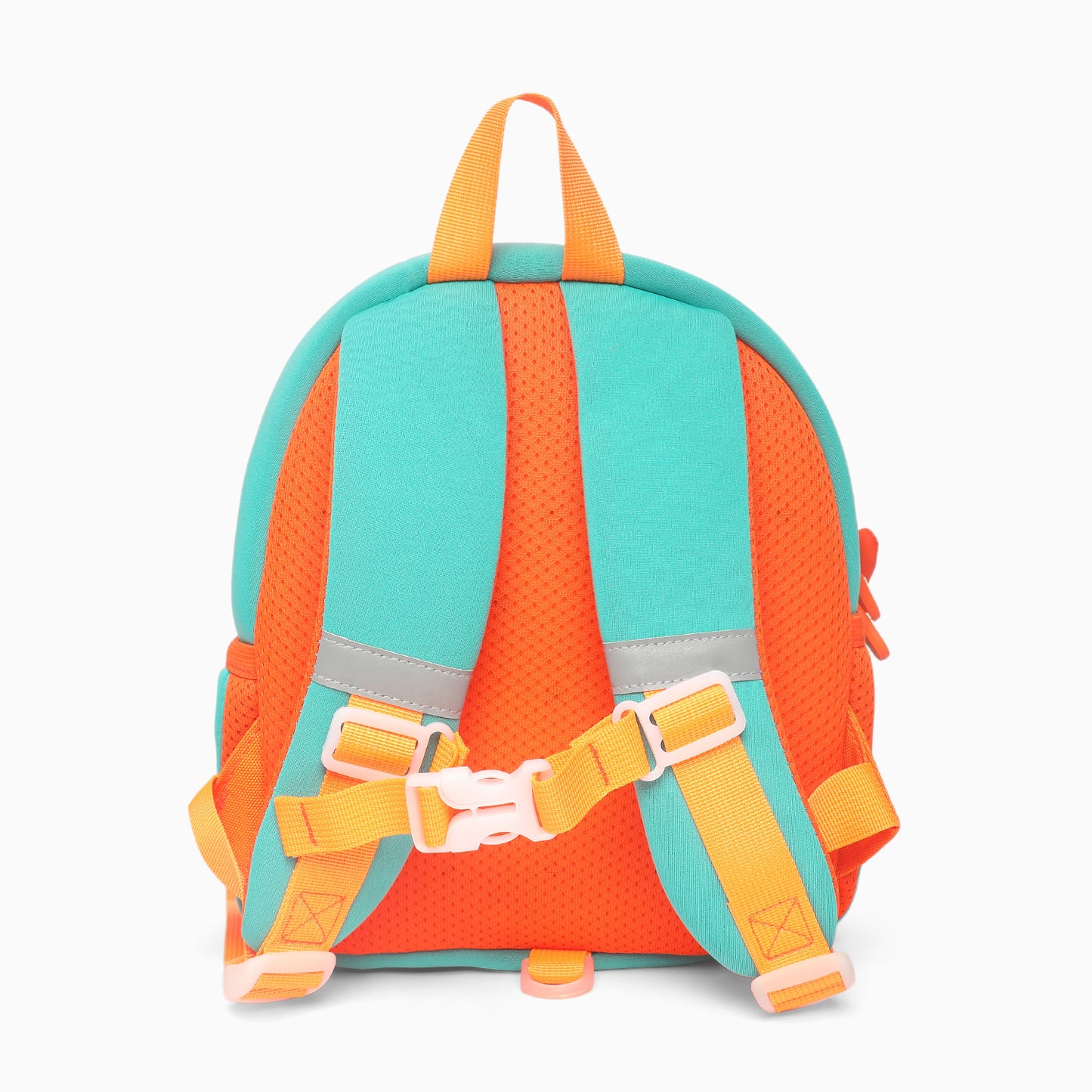 ZORSE Dino Premium Quality 3D dual zip Backpack for kindergarten kids small size (orange) - Kidspark