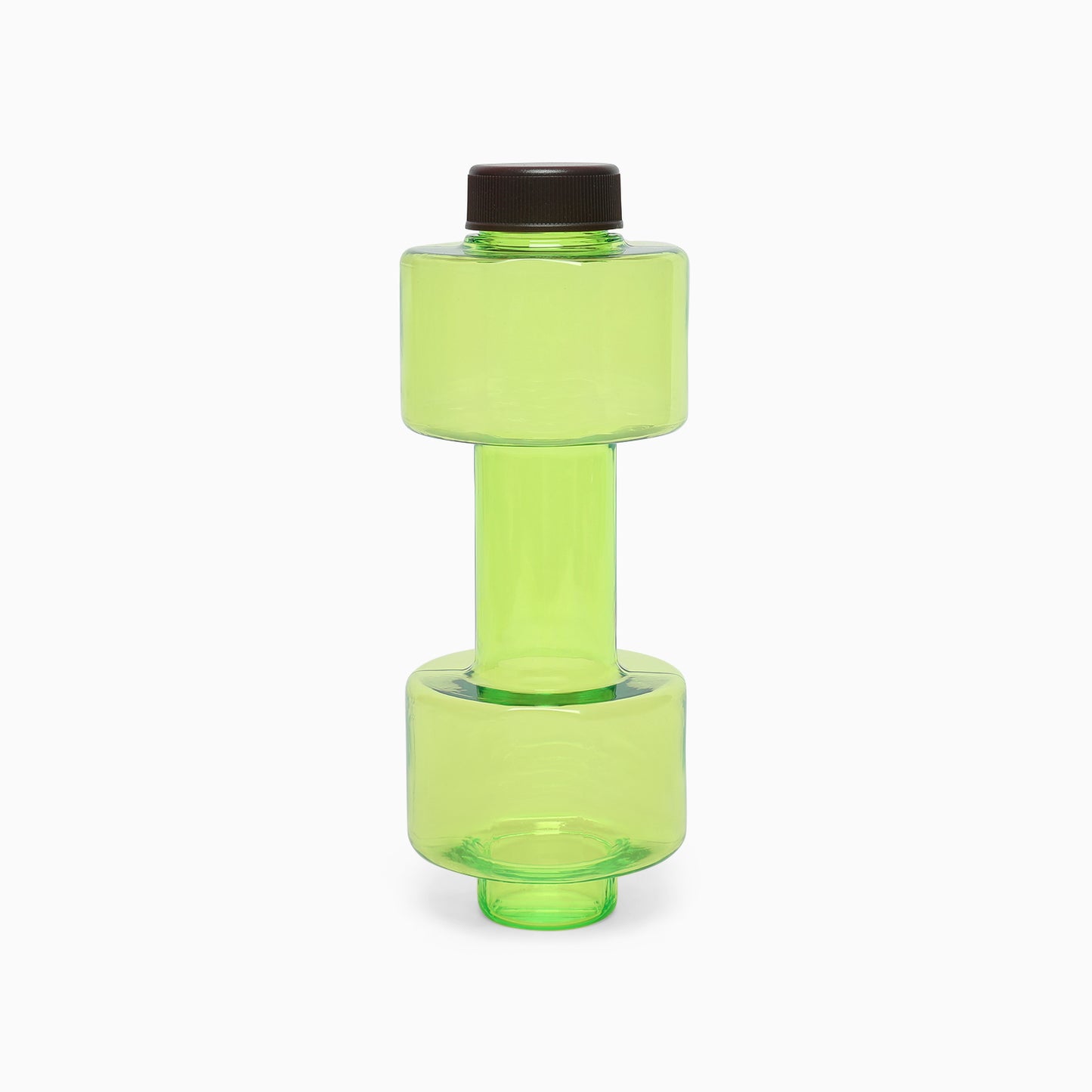 plastic dumbbell bottle for your inner gym freak - 550 ml (green) - Kidspark