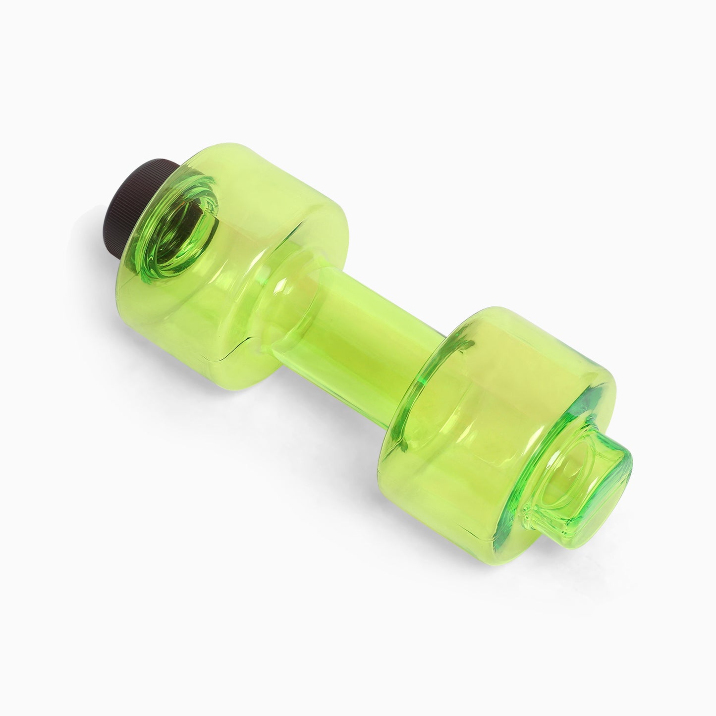 plastic dumbbell bottle for your inner gym freak - 550 ml (green) - Kidspark