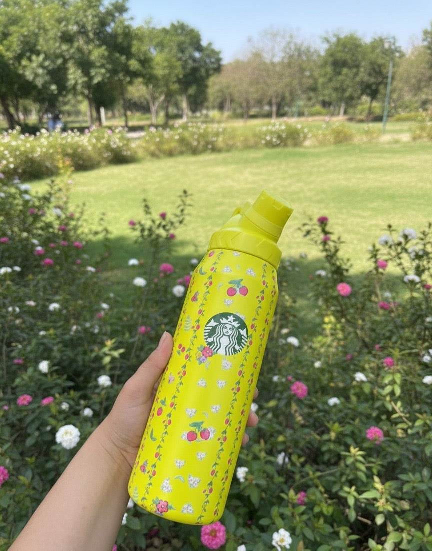 Starbucks ever bloom insulated steel bottle - 950 ml