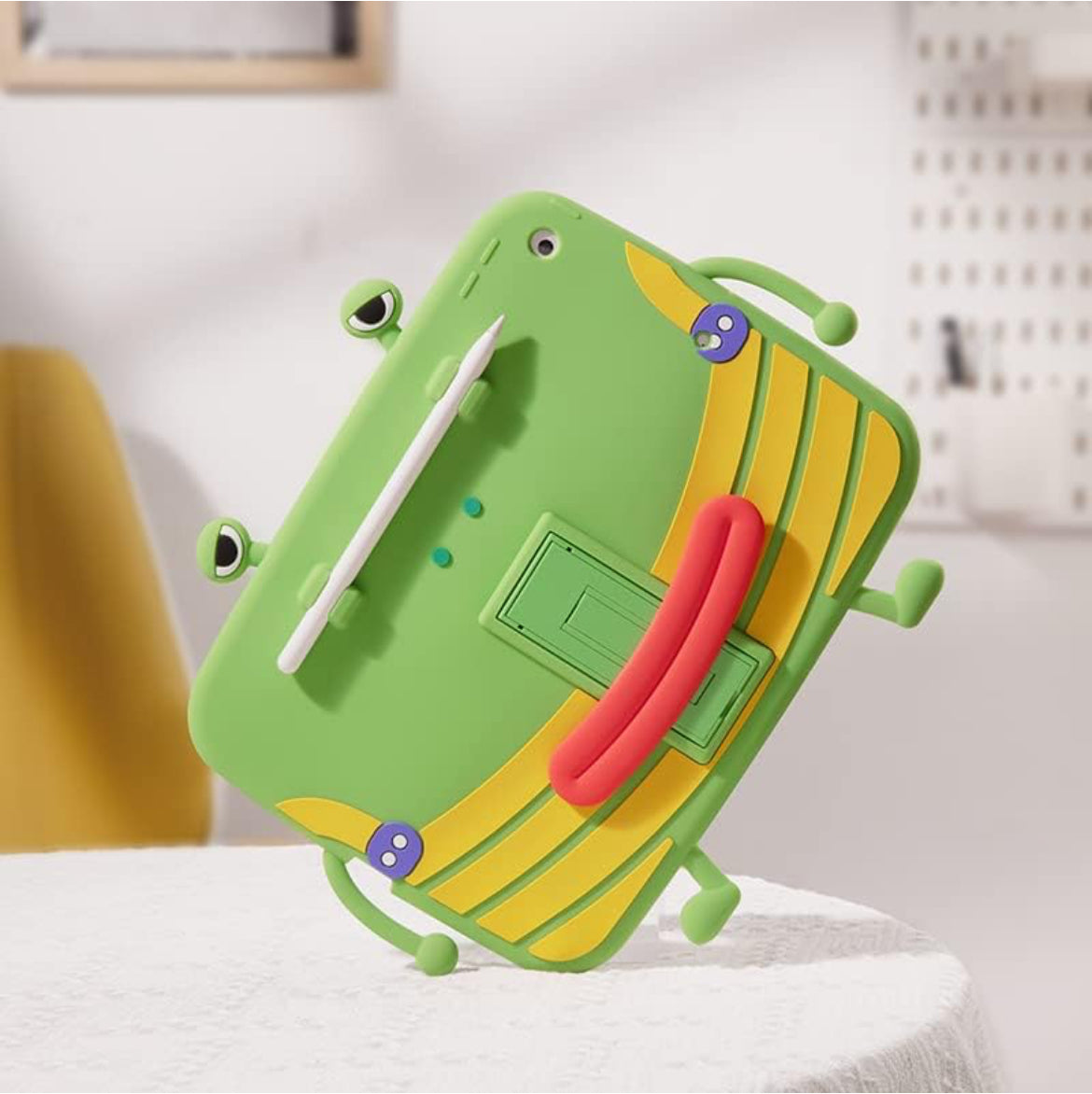 Quirky frog IPad case with stylus and table holder(case) - Kidspark