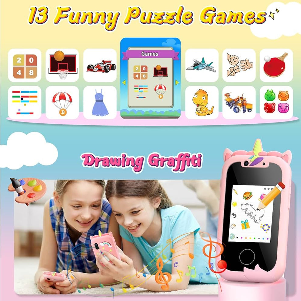 Unicorn Touch Smartphone | 512MB | Camera, Games, Pedometer - Kidspark
