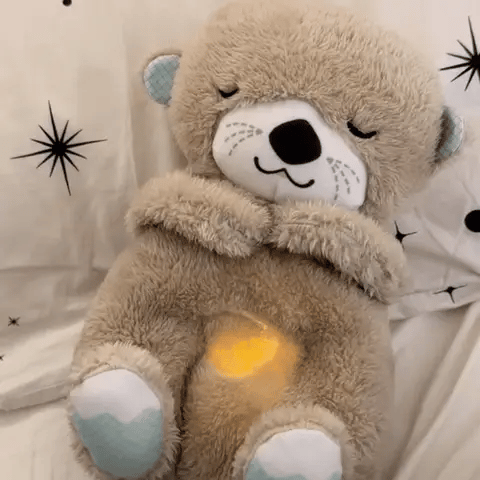 Premium Breathing Baby Otter Plushie with melodious music