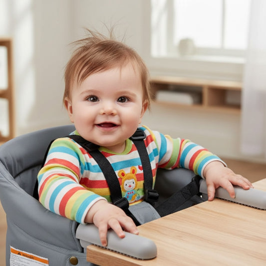 Kidspark baby high chair | hook on | portable | storage