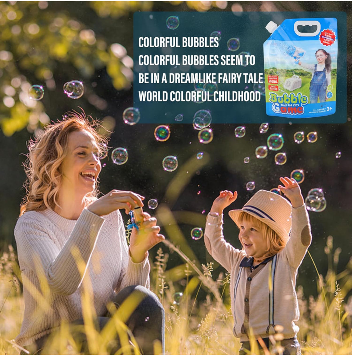 Concentrated Bubble Solution for Bubble Machine, 200ML