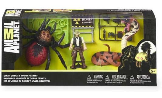 Animal planet giant cobra and spider play set - Kidspark