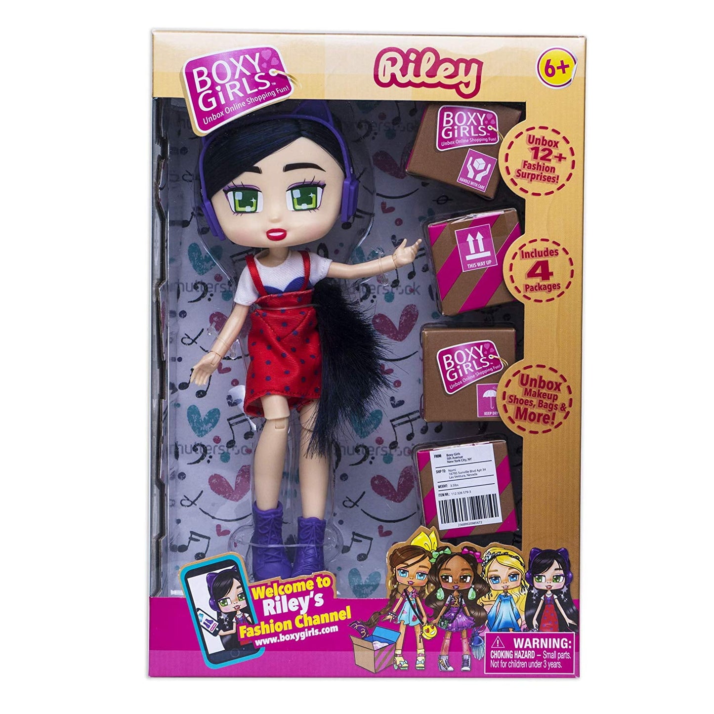 Boxy girls Riley, 12+ surprises doll - Kidspark