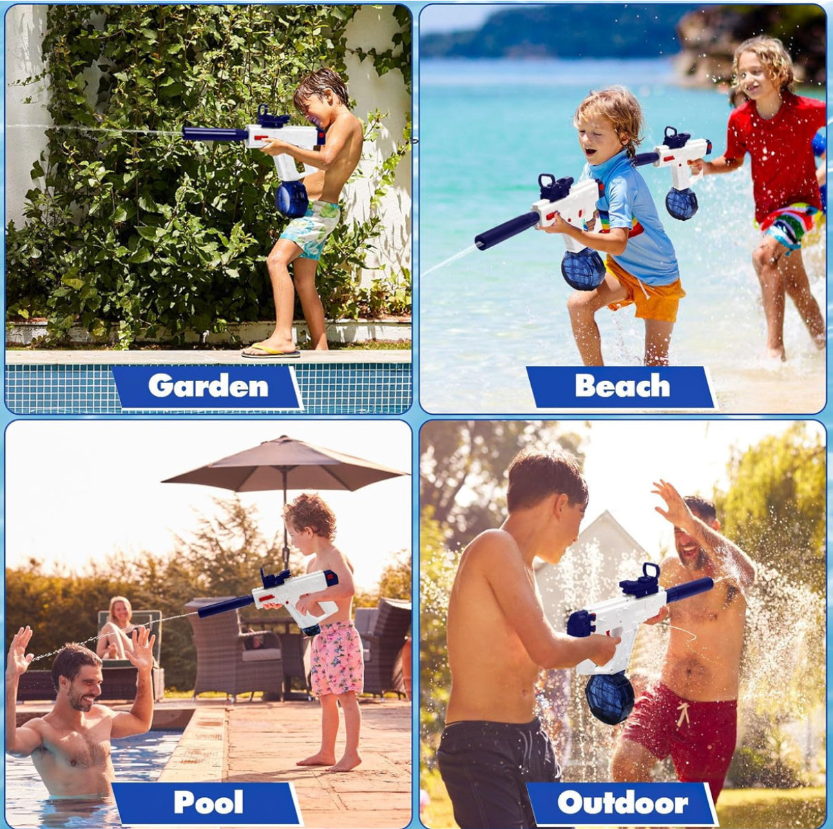 Water Arms - Uzi Smg electronic water gun | 20-32 ft range - Kidspark