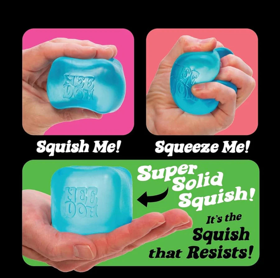 NeeDoh Nice Cube | Sensory Squeeze Toy | Super Solid fidget Squishy - 2.25"