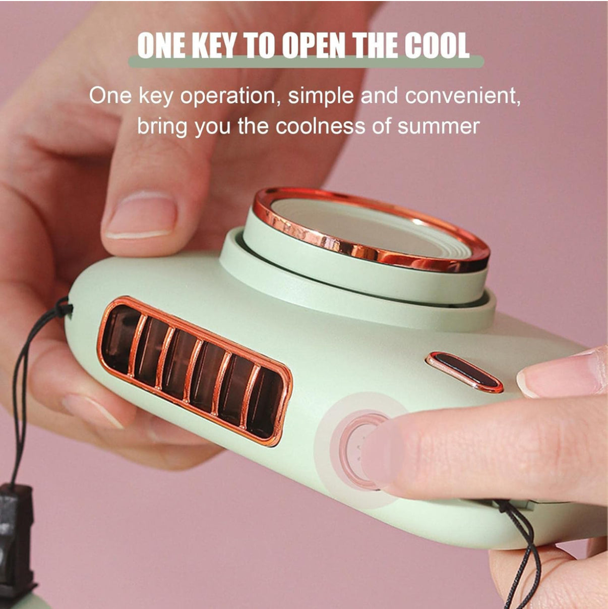 Portable Neck Fan - Hands-Free Personal Fan USB Rechargeable,3 Wind Speed