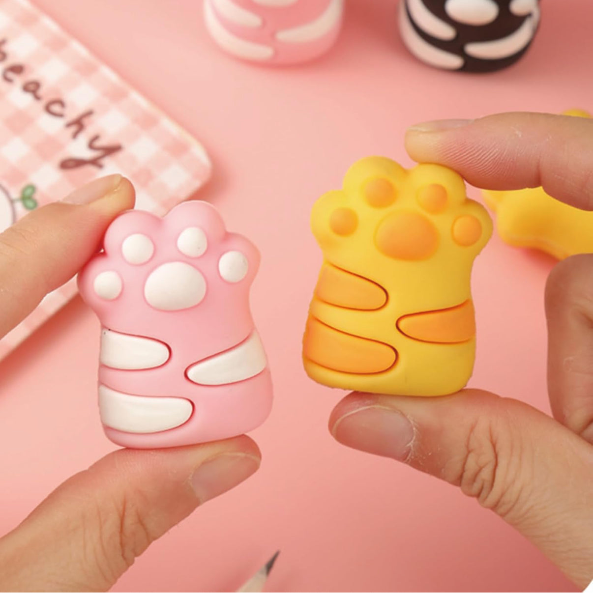 Cute cat paw sharpeners