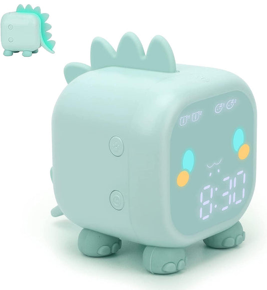 Cute Dino night light + alarm clock - Kidspark