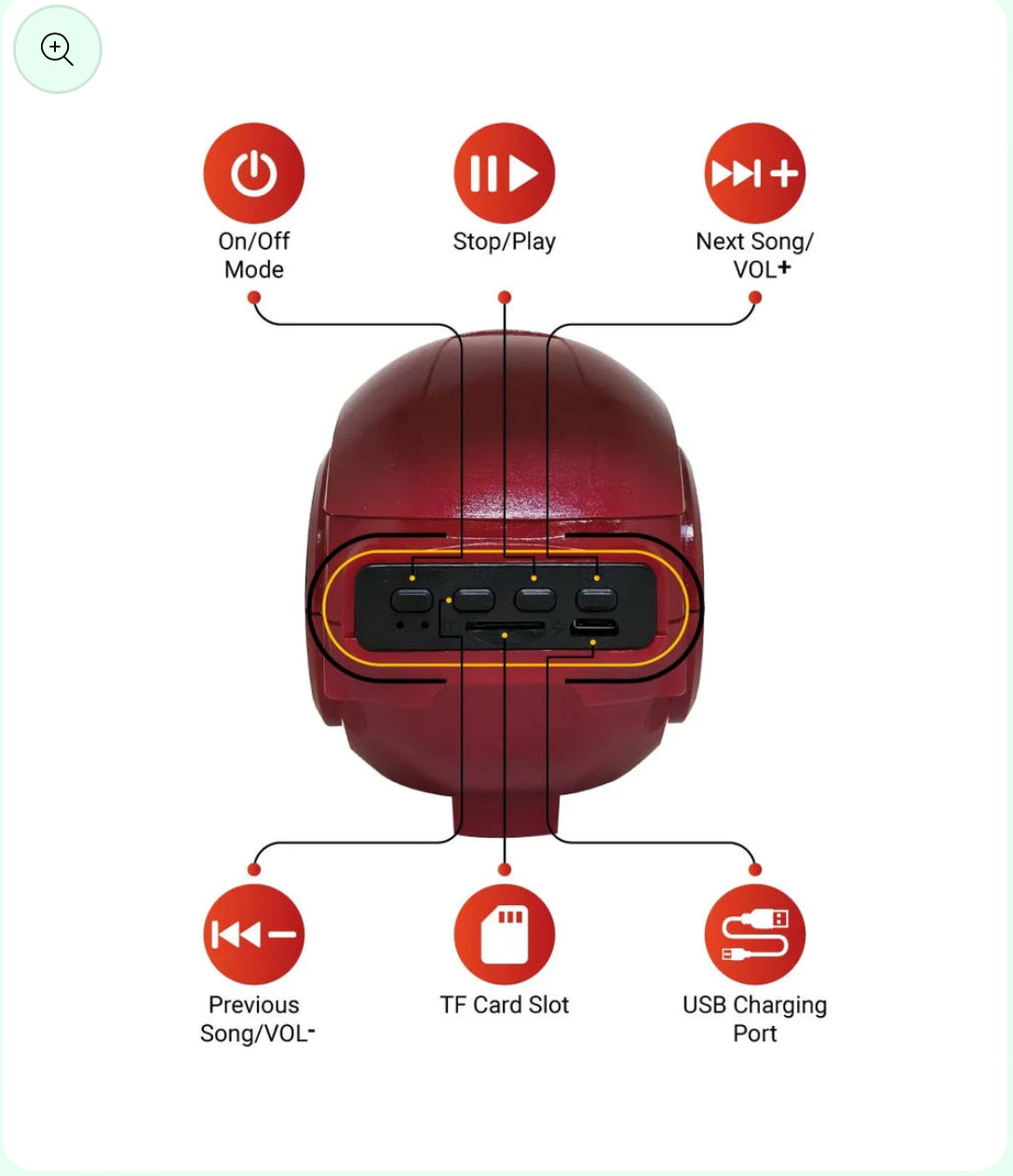 Iron man high quality speaker - Kidspark