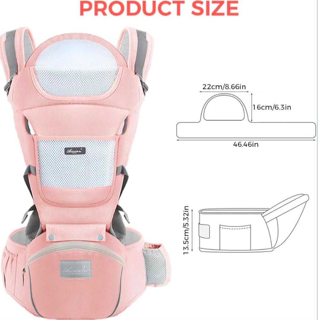 Kidspark nurture pro | premium baby carrier | 360’ positions | wider hip seat | comfort