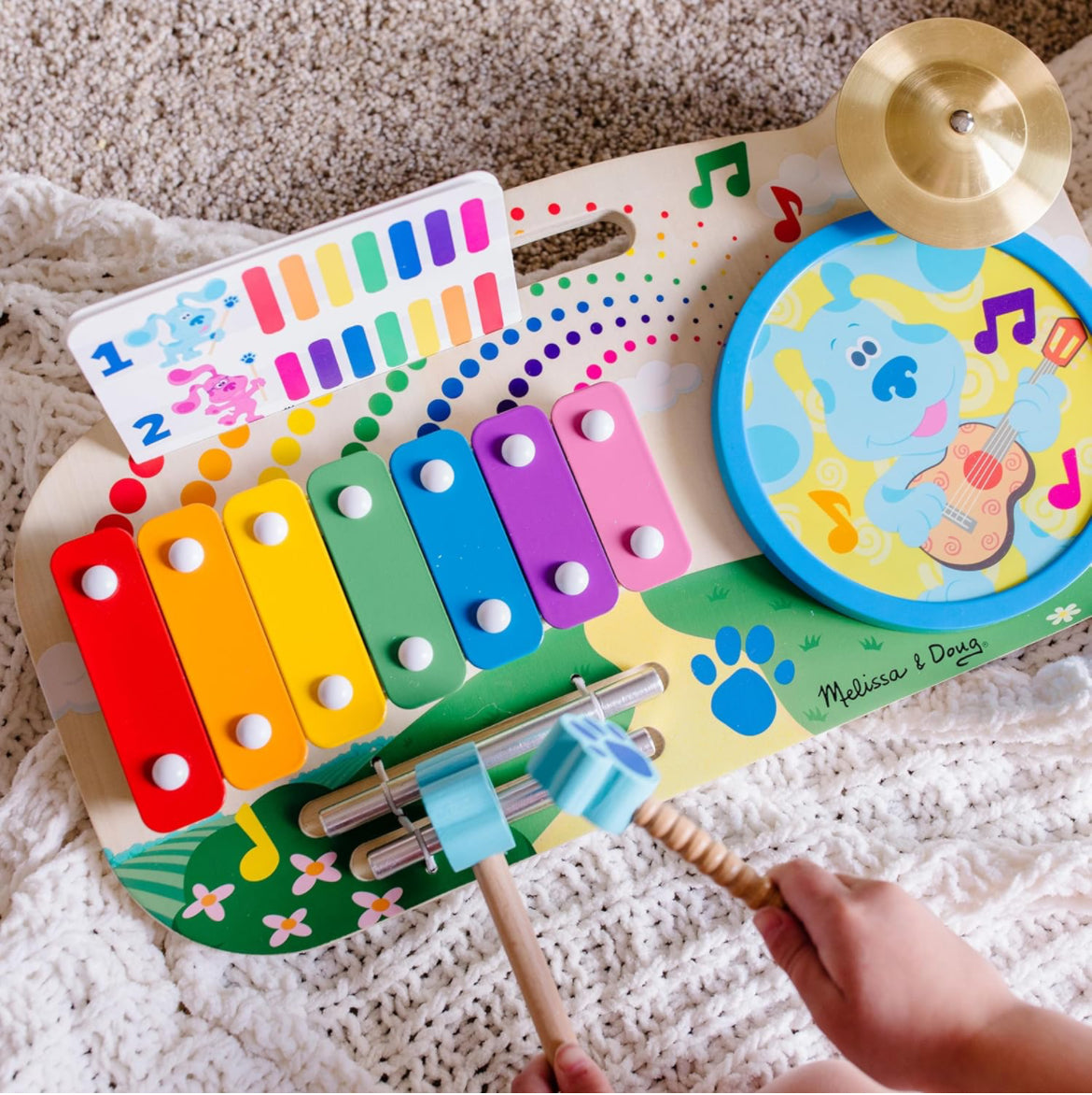 Melissa and Doug blues clues wooden musical play set