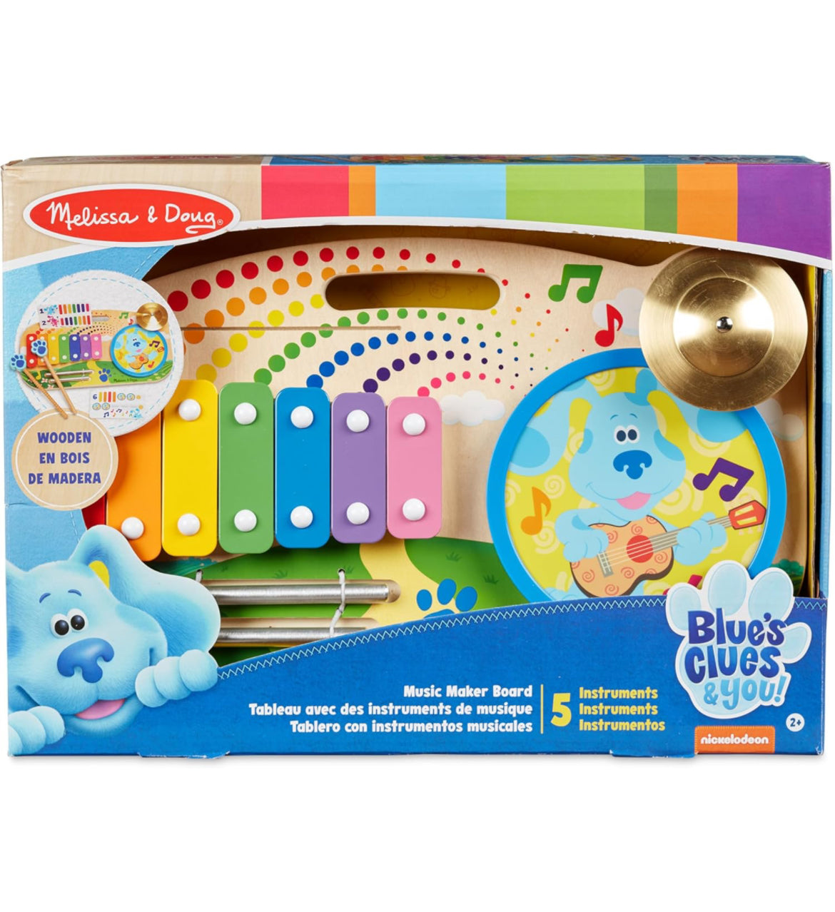 Melissa and Doug blues clues wooden musical play set