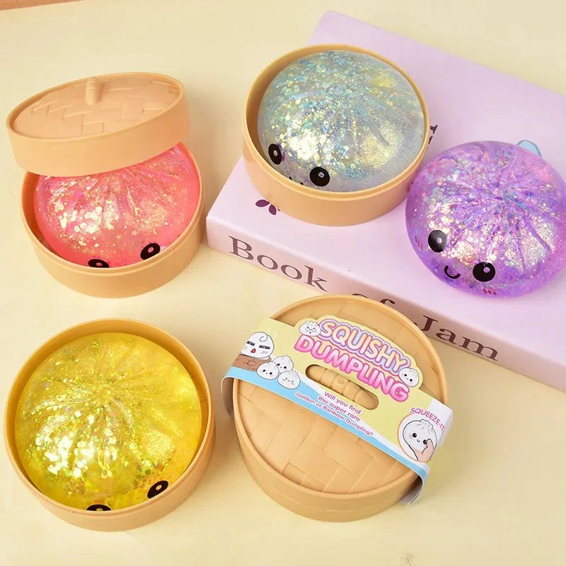 Mystery dumpling squishy toy
