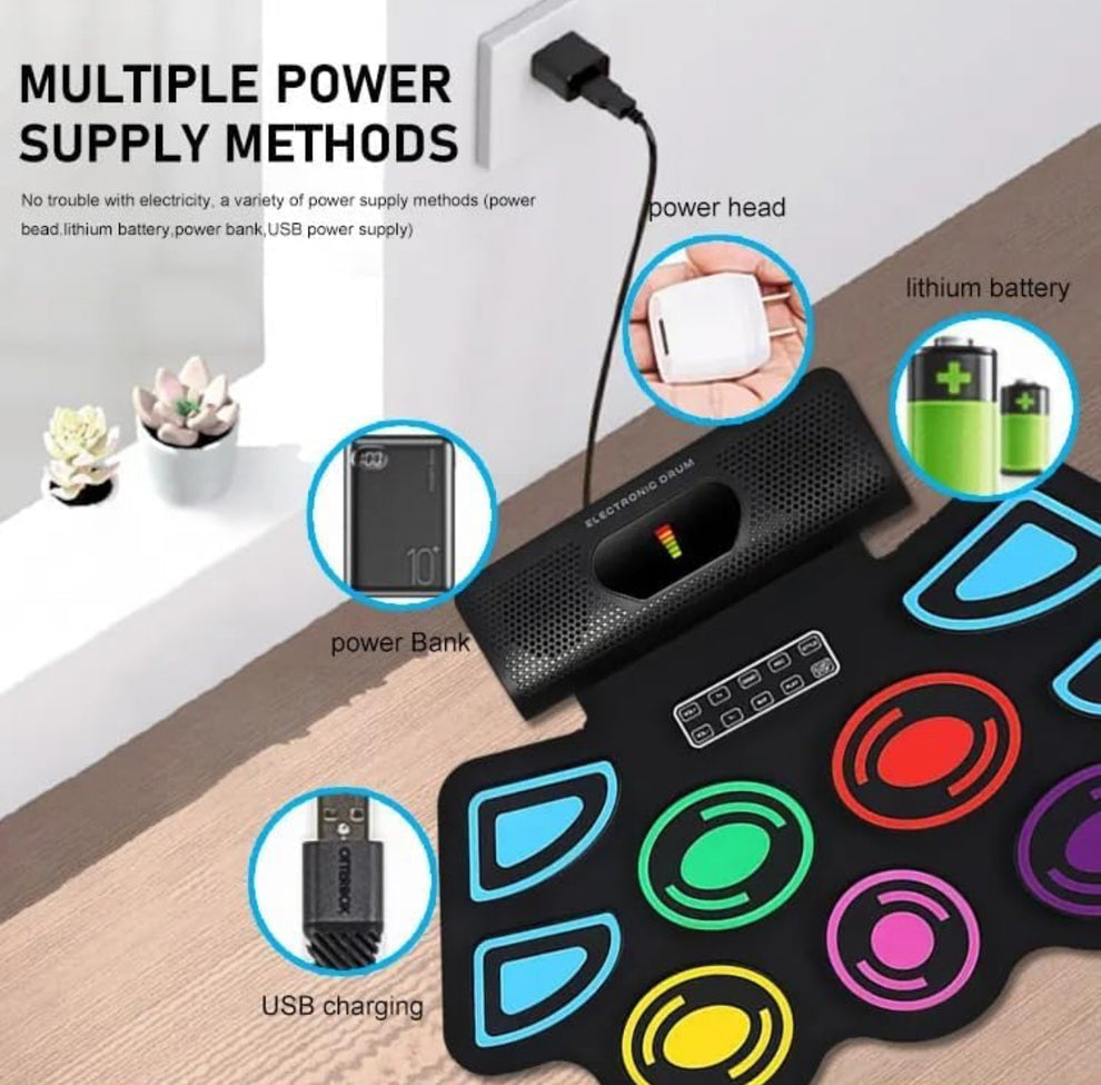 Digital Electronic Drums | Advanced 11 Pads - Kidspark