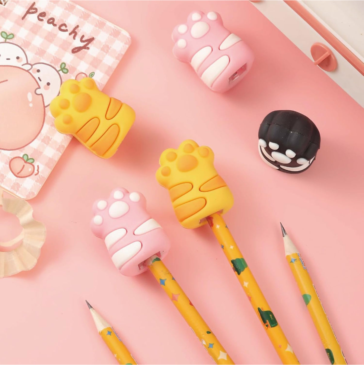 Cute cat paw sharpeners