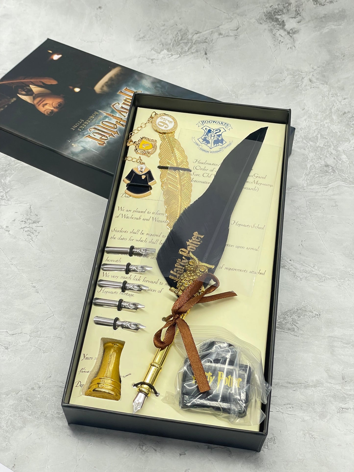 Premium quality Harry Potter calligraphy pen, 9 pcs set - Kidspark