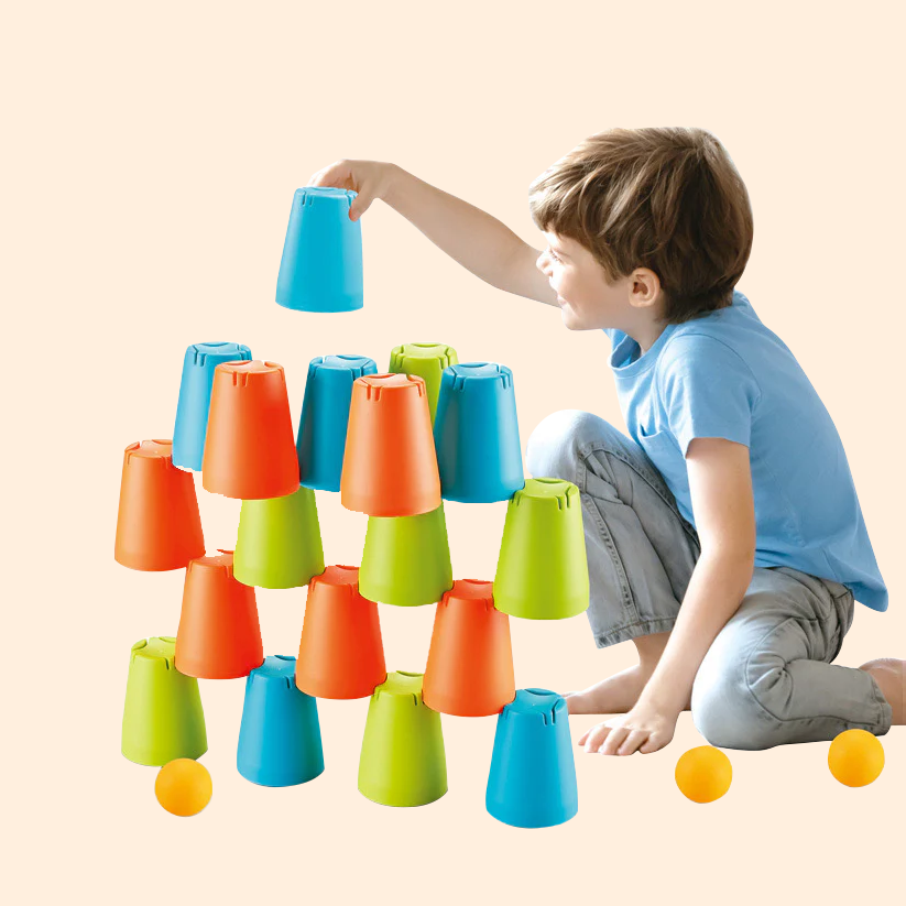 3-in-1 Quick Stack Cups Game for Kids | Kids Park - Kidspark
