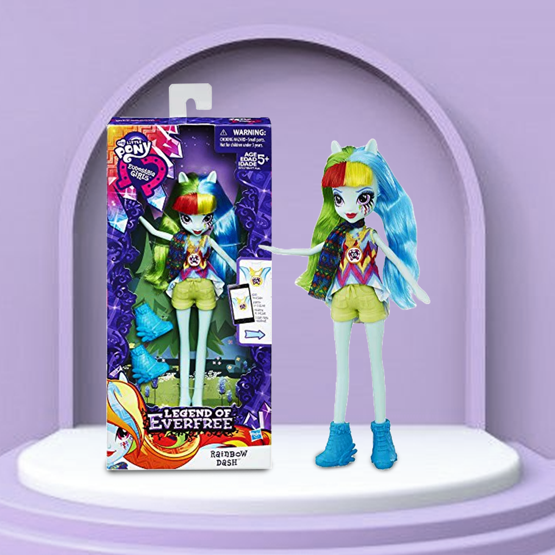 My little pony equestrian girls rainbow dash doll set Kidspark