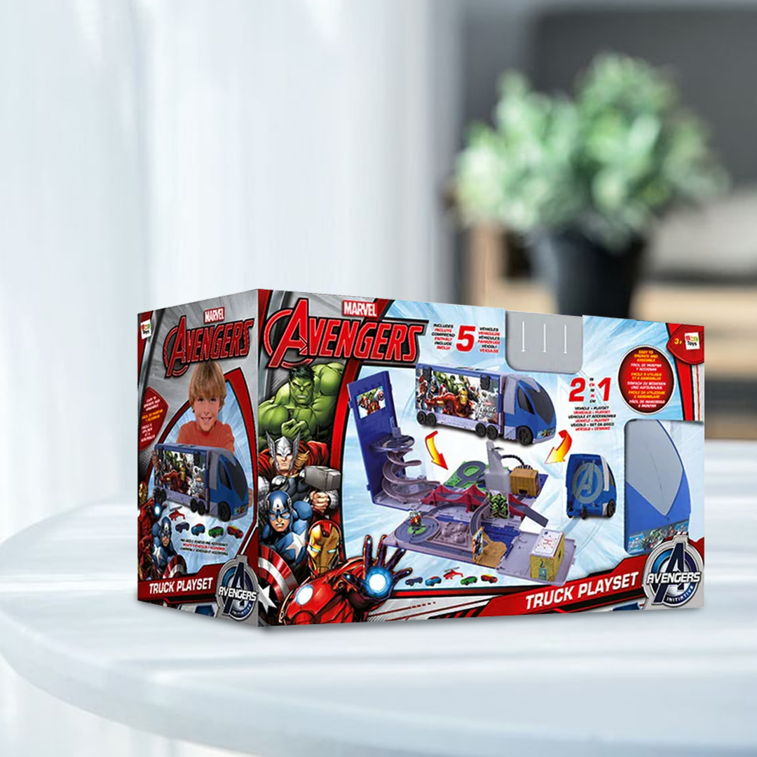 Marvel avengers 2 in 1 truck play set Kidspark