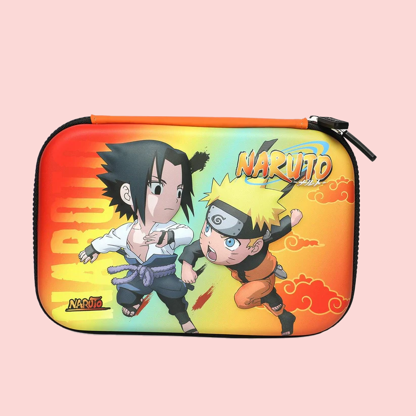 School Kids Hard Case naruto Print Pencil Pouch big size