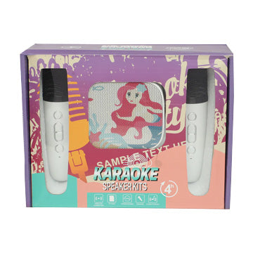2 wireless microphone Bluetooth karaoke speaker kit mermaid - Kidspark