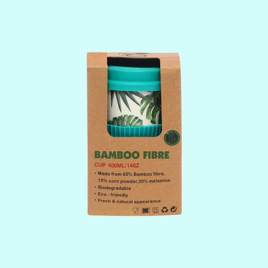 Eco-friendly Bamboo fiber Travel Coffee Mug (turquoise) - Kidspark