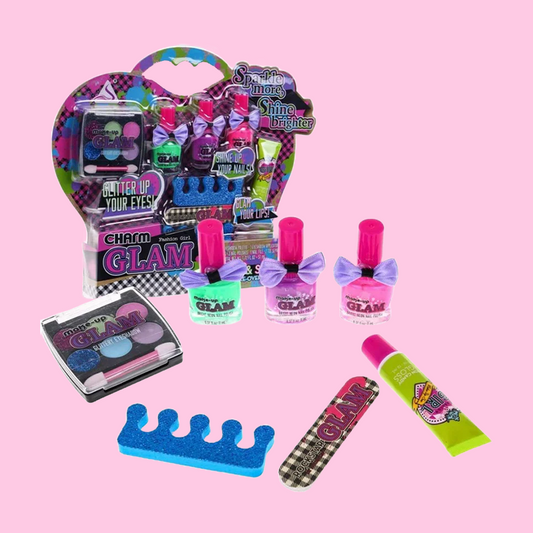 GLAM glitter & shine nail make over set for your tots - Kidspark