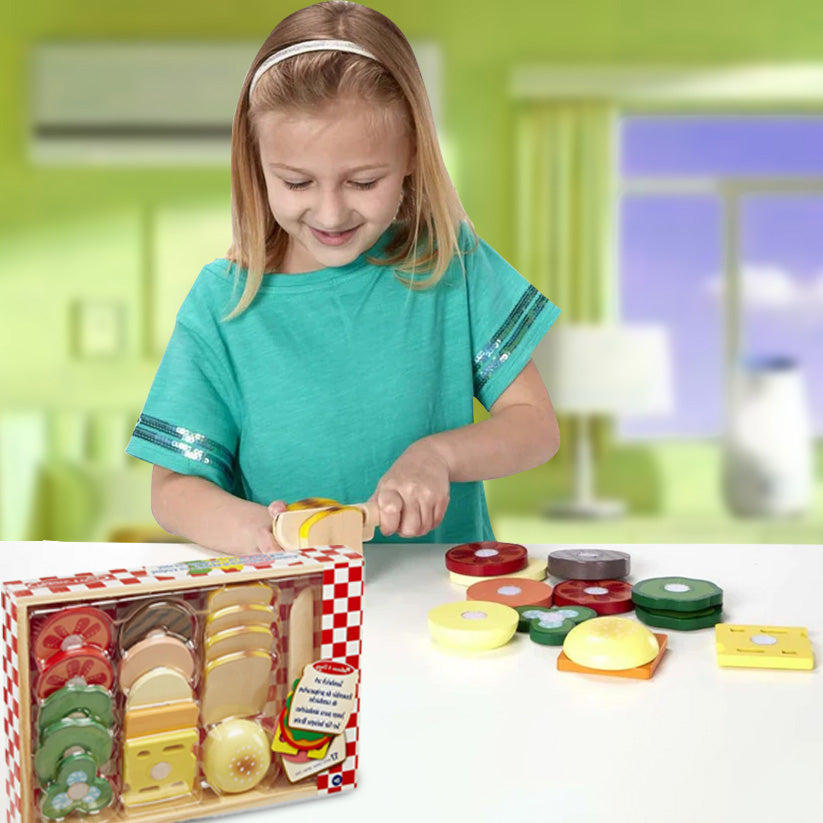 Mellissa and Doug burger wooden DIY kit