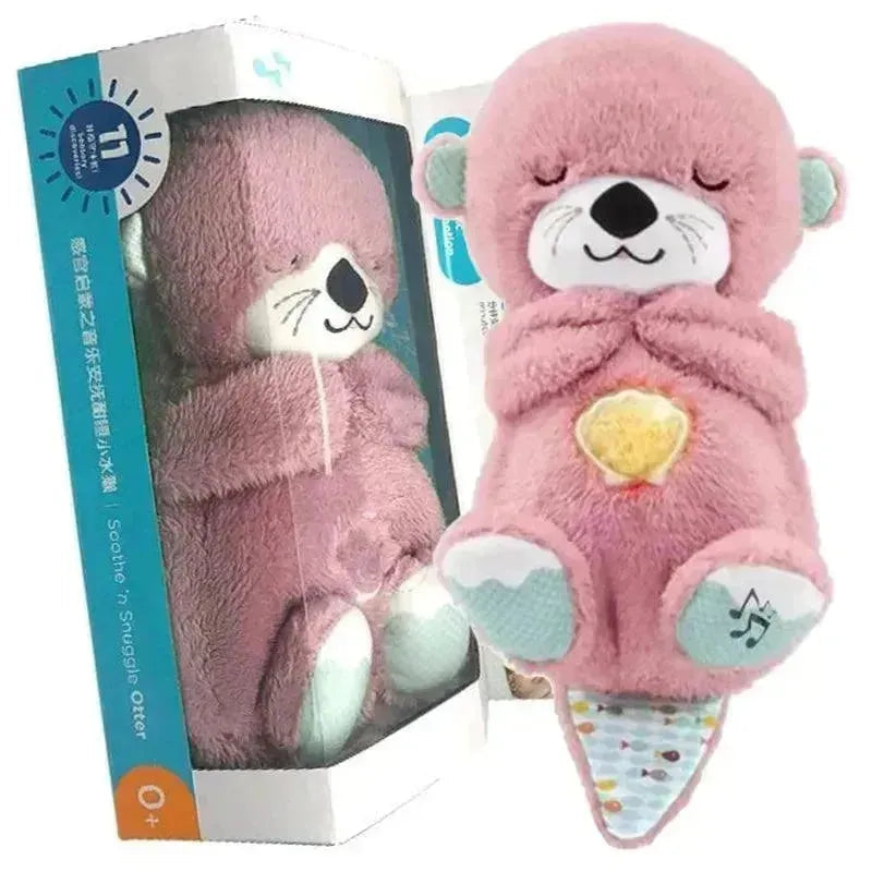 Premium Breathing Baby Otter Plushie with melodious music